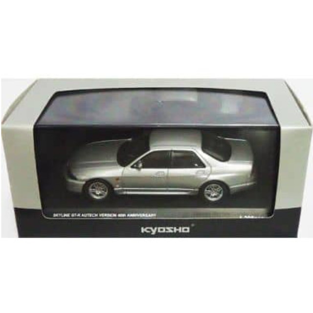 [MDL] 1/43 スカイラインGT-R(R33)オーテックバージョン40thアニバーサリー4ドア シルバー 完成品 ミニカー(K03711S) 京商