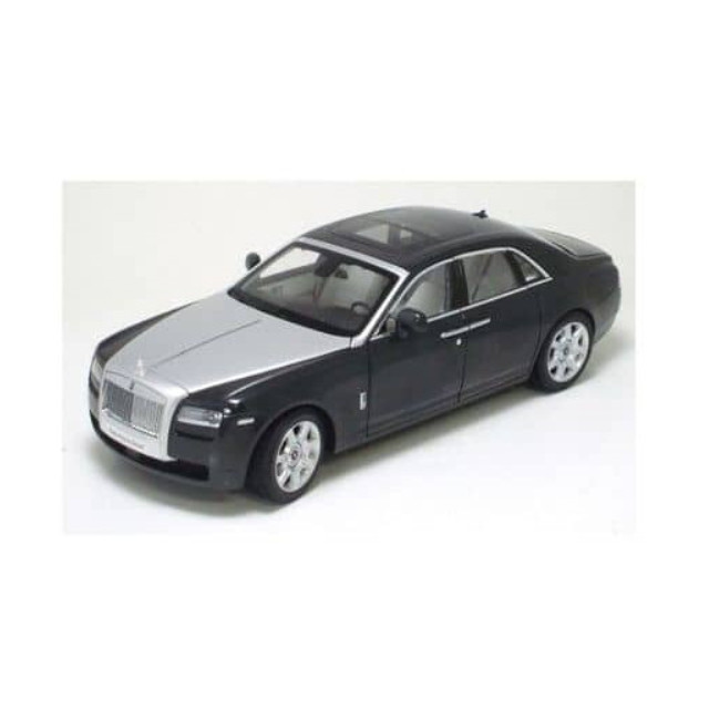 [MDL] 1/18 ロールスロイス ゴースト(ダークタングステン/シルバーボンネットインテリア:Seashell) グレーシルバー 完成品 ミニカー(K08801TGR) 京商