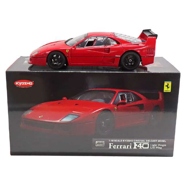 [MDL]  1/18 フェラーリF40 ライトウェイト LMウィング(レッド)  完成品 ミニカー(K08415R) 京商