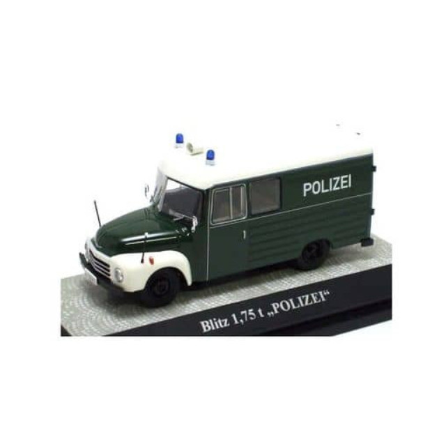 [MDL]  1/43 Blitz 1 .75t ボックスバン『Polizei』 グリーン/ホワイト 完成品 ミニカー(PCS11607) 京商
