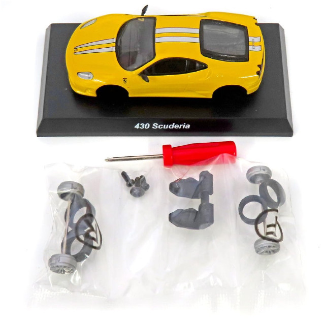 [MDL] (単品) 1/64 フェラーリ 430 Scuderia(イエロー) 「フェラーリ ミニカーコレクションVI」 サークルK・サンクス限定 完成品 ミニカー 京商