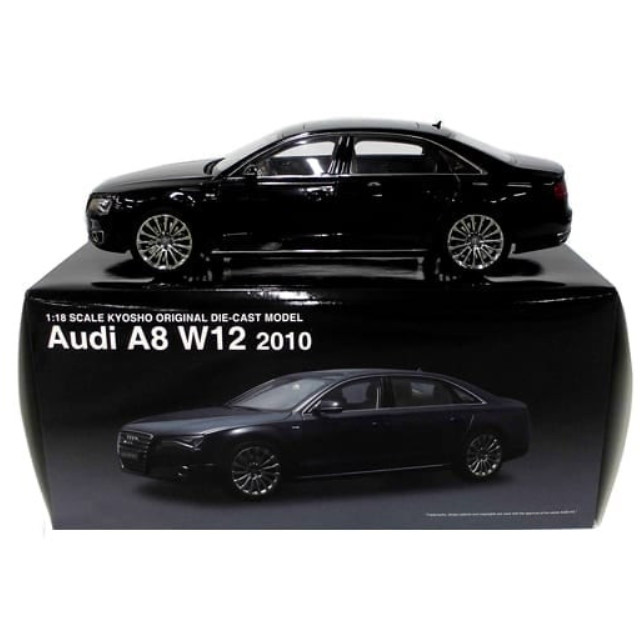 [MDL]  1/18 AUDI A8L W12 2010 Smarag Black エメラルドブラック 完成品 ミニカー(K09231SBK) 京商