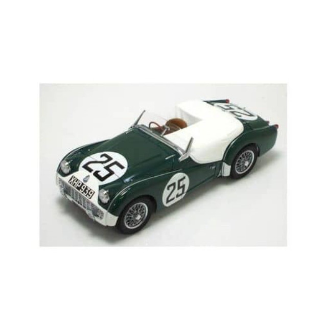 [MDL]  1/18 トライアンフTR3S 1959 LM(No.25) グリーン/ホワイト  完成品 ミニカー(K08033A) 京商
