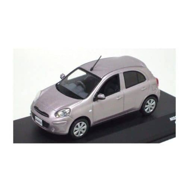 [MDL] 1/43 NISSAN MARCH(Crystal Lilac/ピンクイッシュシルバー)  完成品 ミニカー(JC65003LL) 京商