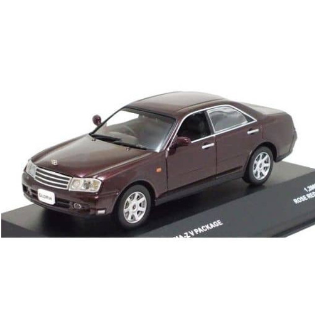 [MDL] 1/43 NISSAN グロリア 300 ULTIMA-Z Vパッケージ 2001(ローズレッドパール) 完成品 ミニカー(JC02005RD) 京商