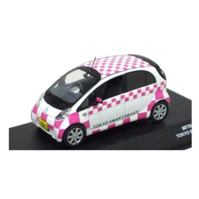 [MDL] 1/43 MITSUBISHI i-MiEV ’’TOKYO SMART DRIVER’’(ホワイト/ピンク) 完成品 ミニカー(JC59013TS) 京商
