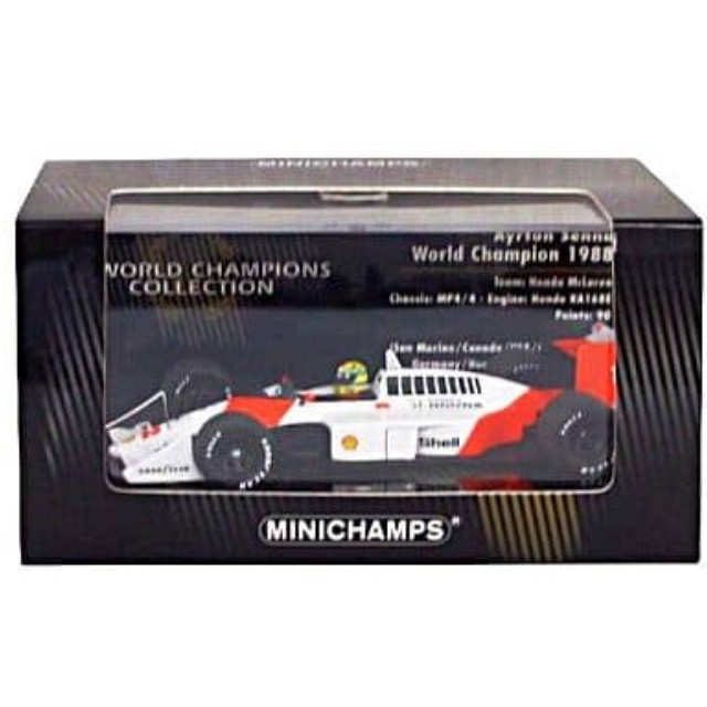 [MDL] 1/43 Mclaren Honda MP4/4 Shell #12(ホワイト×オレンジ) 「WORLD CHAMPION COLLECTION」 完成品 ミニカー 京商