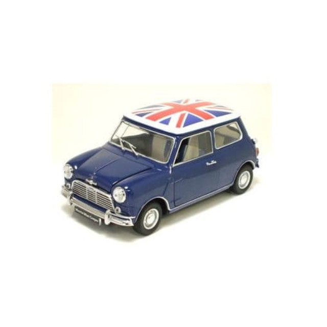[MDL]  1/18 モーリス ミニクーパー MK-1(ブルー/ユニオンジャック)  完成品 ミニカー(K08108BU) 京商