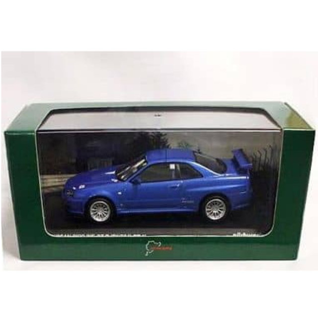 [MDL] 1/43 ニッサン スカイライン GT-R BNR34 ニュルブルクリンク テストカー(ブルーメタリック) 完成品 ミニカー(03382NU) 京商