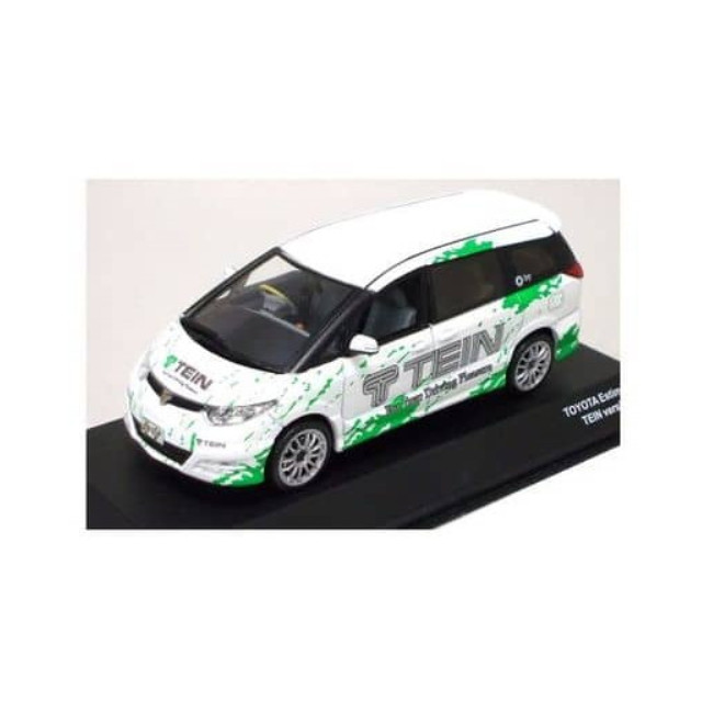 [MDL]  1/43 TOYOTA エスティマ TEIN VERSION(ホワイト/グリーン)  完成品 ミニカー(JC45025TE) 京商