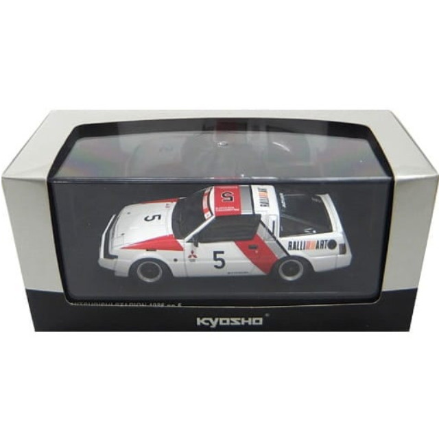 [MDL] 1/43 MITSUBISHI STARION 1986 ADVAN #5(ホワイト×レッド)  完成品 ミニカー(03712RB) 京商