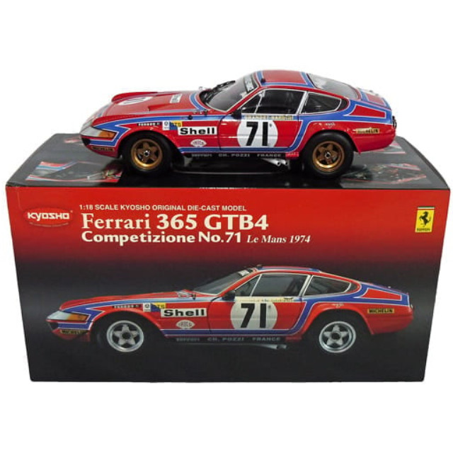 [MDL] 1/18 フェラーリ 365GTB デイトナコンペティツィオーネ #71  完成品 ミニカー(K08164A) 京商