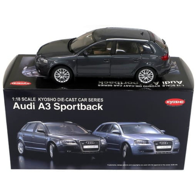 [MDL] 1/18 Audi A3 Sportback(グレー)  完成品 ミニカー(09201LG) 京商