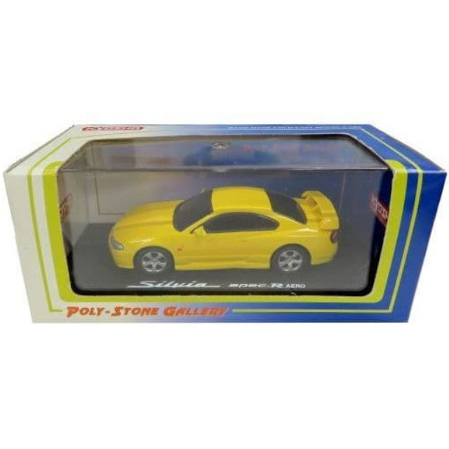 [MDL] 1/43 Silvia Spec R AERO(イエロー) 「POLY-STONE GALLERY」  完成品 ミニカー(63972Y) 京商