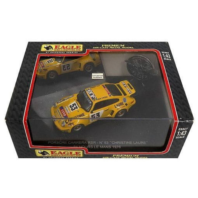 [MDL] 1/43 PORSCHE CARRERA RSR 『CHRISTINE LAURE』 24 HOURS LE MANS 1976 ESSO #53(イエロー)  完成品 ミニカー(E1135) 京商
