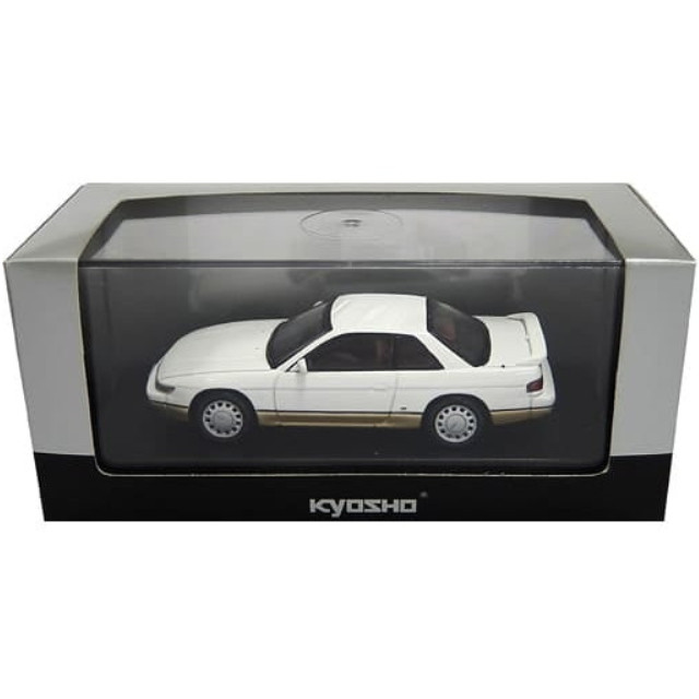 [MDL] 1/43 NISSAN SILVIA(S13) Ks(ホワイト×ウォームホワイト)  完成品 ミニカー(03706W) 京商