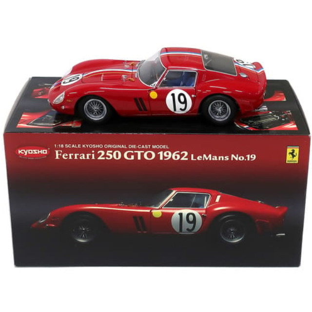 [MDL] 1/18 Ferrari 250 GTO 1962 LeMans #19(レッド)  完成品 ミニカー(08432A) 京商
