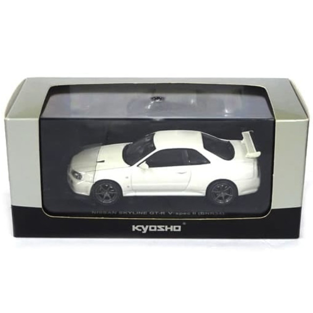 [MDL] 1/43 NISSAN SKYLINE GT-R BNR34 V・spec II(ホワイトパール)  完成品 ミニカー(03381W) 京商