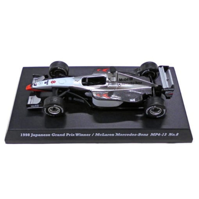 [MDL] (単品) 1/64 1998 McLaren MP4-13 #8 Mika Hakkinen(シルバー×ホワイト) 「マクラーレン 日本グランプリ チャンピオンシップ フォーミュラカー in SUZUKA 1987-2012 ミニカーコレクション」 完成品 ミニカー 京商