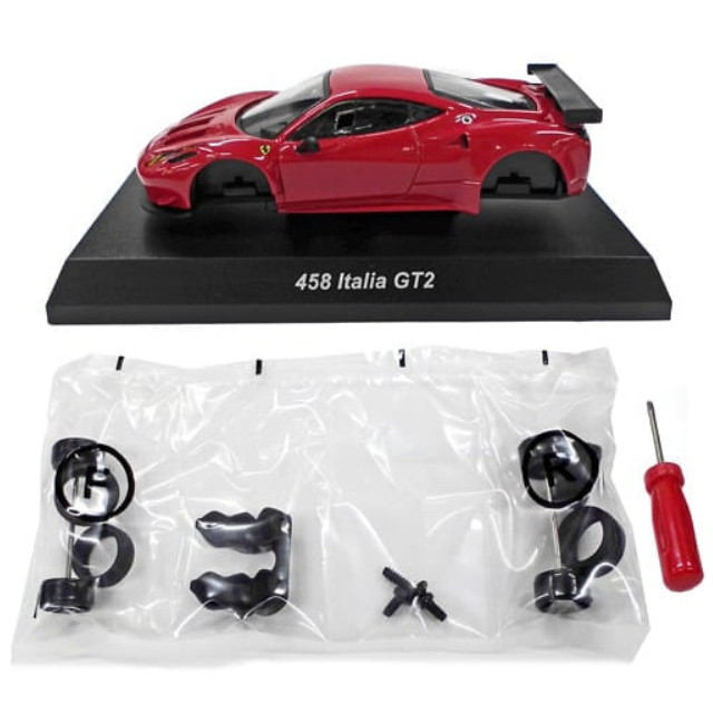 [MDL] (単品) 1/64 フェラーリ 458 Italia GT2(レッド) 「フェラーリ ミニカー コレクション 12」  完成品 ミニカー 京商
