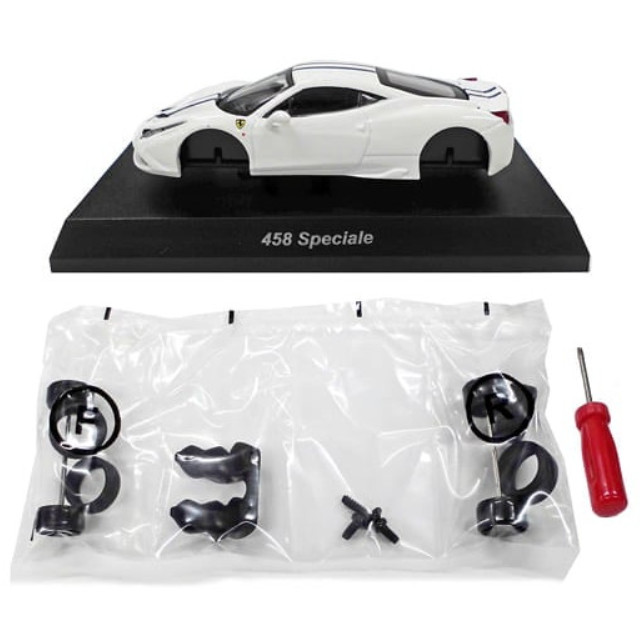 [MDL] (単品) 1/64 フェラーリ 458 Speciale(ホワイト) 「フェラーリ ミニカー コレクション 12」  完成品 ミニカー 京商