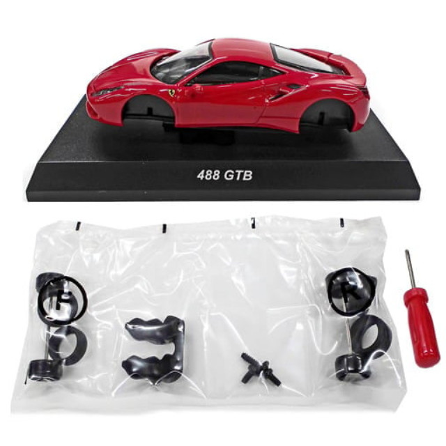 [MDL] (単品) 1/64 フェラーリ 488 GTB(レッド) 「フェラーリ ミニカー コレクション 12」  完成品 ミニカー 京商