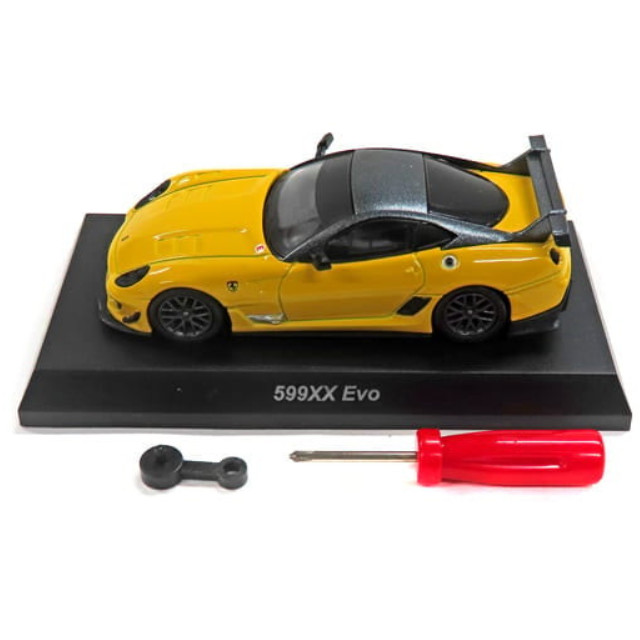 [MDL] (単品) 1/64 フェラーリ 599XX Evo(イエロー) 「フェラーリ ミニカー コレクション 12」  完成品 ミニカー 京商