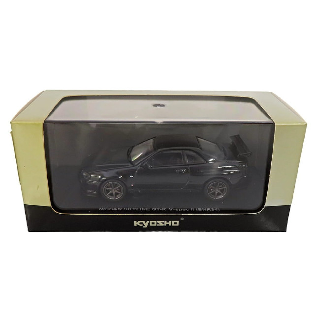 [MDL] NISSAN SKYLINE GT-R V・spec II BNR34(ブラック)  完成品 ミニカー(03381BK) 京商