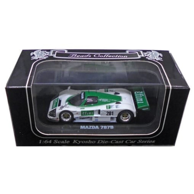 [MDL] 1/64 MAZDA 787B efini #201(ホワイト×グリーン) 「Beads Collection」  完成品 ミニカー(06441F) 京商