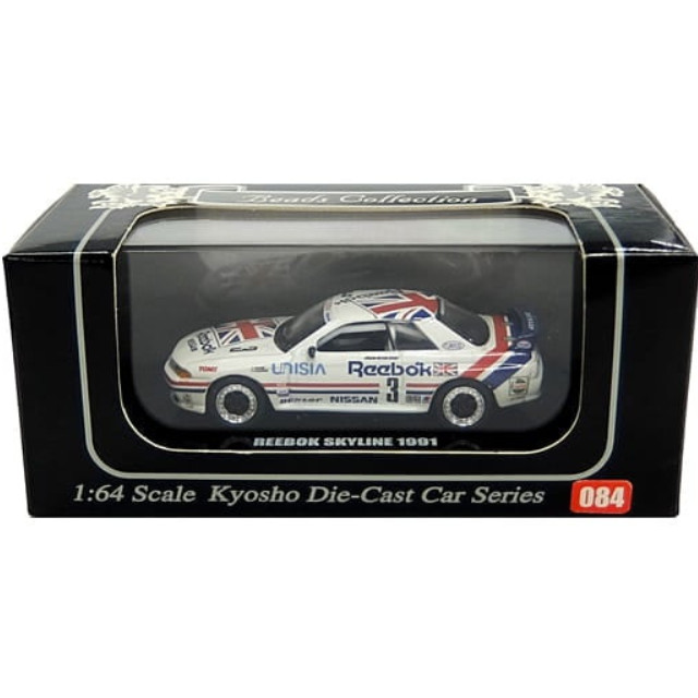 [MDL] (単品) 1/64 REEBOK SKYLINE 1991 UNISIA #3(ホワイト×レッド×ブルー) 「Beads Collection No.084」  完成品 ミニカー(06063Q) 京商