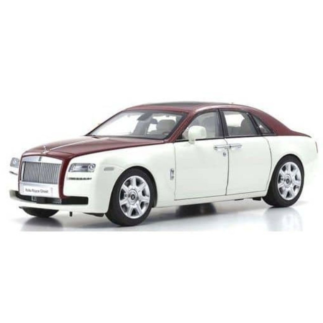 [MDL] 1/18 ロールス・ロイス ゴースト(ホワイト×レッド)  完成品 ミニカー(KS08802EWR) 京商