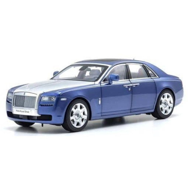 [MDL] 1/18 ロールス・ロイス ゴースト(メトロポリタンブルー×シルバー)  完成品 ミニカー(KS08802MBS) 京商
