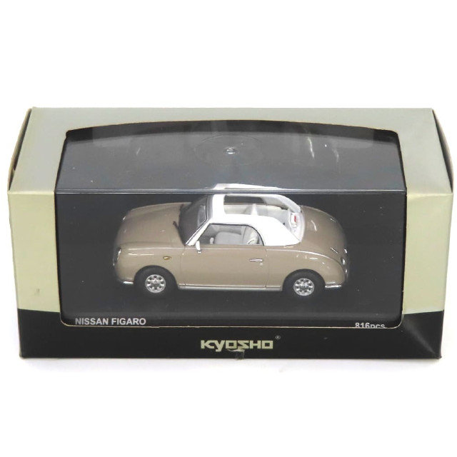 [MDL] 1/43 NISSAN Figaro Open Top Topaz(ミストベージュ)  完成品 ミニカー(K03392BR) 京商