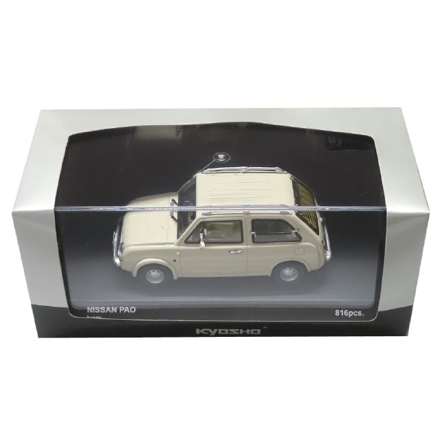 [MDL] 1/43 Nissan Pao Steel Roof(アイボリー)  完成品 ミニカー(K03412W) 京商