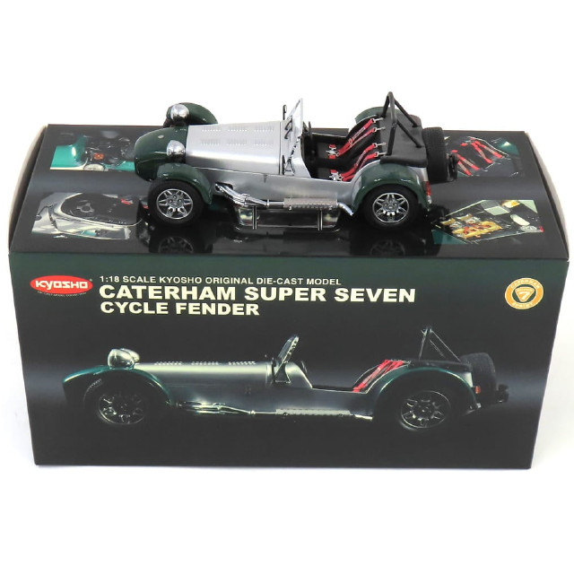 [MDL] 1/18 Caterham Super Seven Cycle Fender(グリーン)  完成品 ミニカー(K08222SG) 京商
