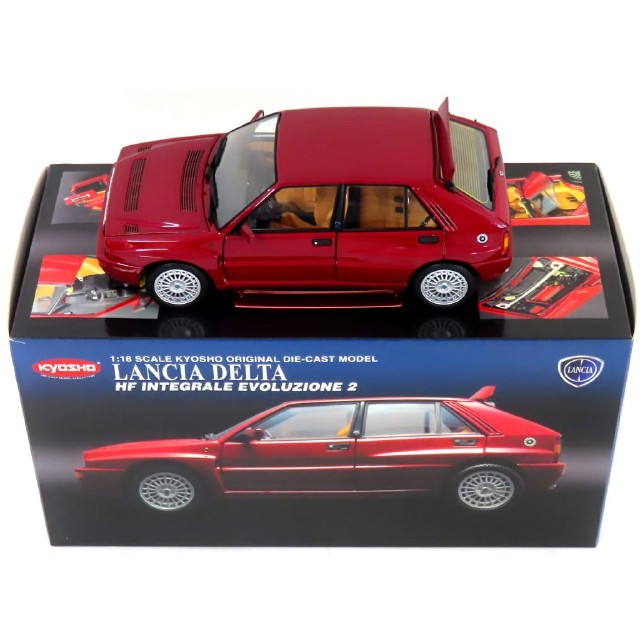 [MDL] 1/18 Lancia Delta HF Integrale Bordeaux(レッドマイカ)  完成品 ミニカー(K08341RM) 京商