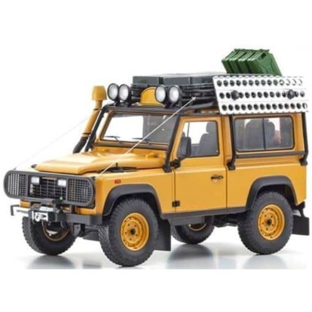 [MDL] 1/18 ランドローバー ディフェンダー 90(イエロー)  完成品 ミニカー(KS08901CT) 京商