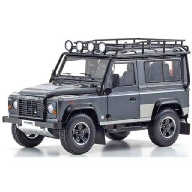 [MDL] 1/18 Land Rover Defender 90(グレー)  完成品 ミニカー(08901TR) 京商