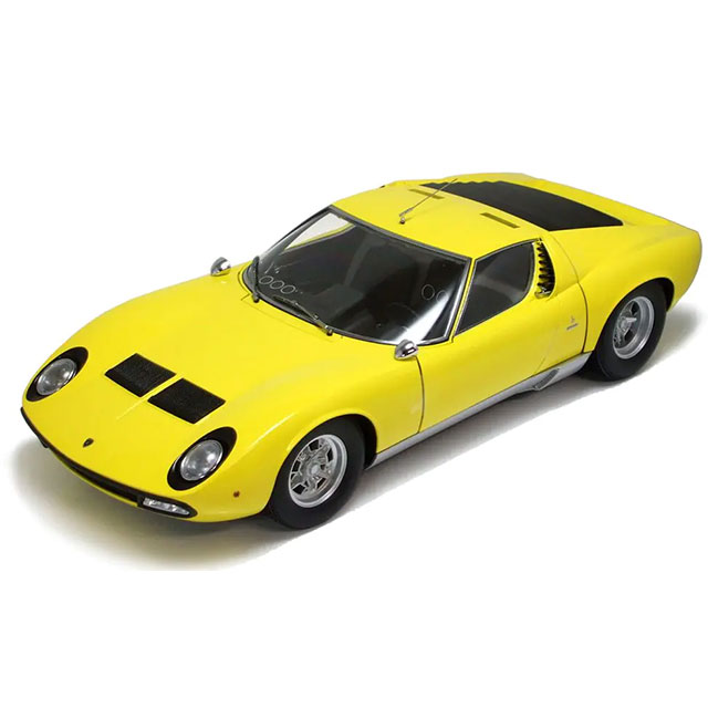 [MDL] 1/12 Lamborghini Miura P400 SV(イエロー)  完成品 ミニカー(K08622Y) 京商