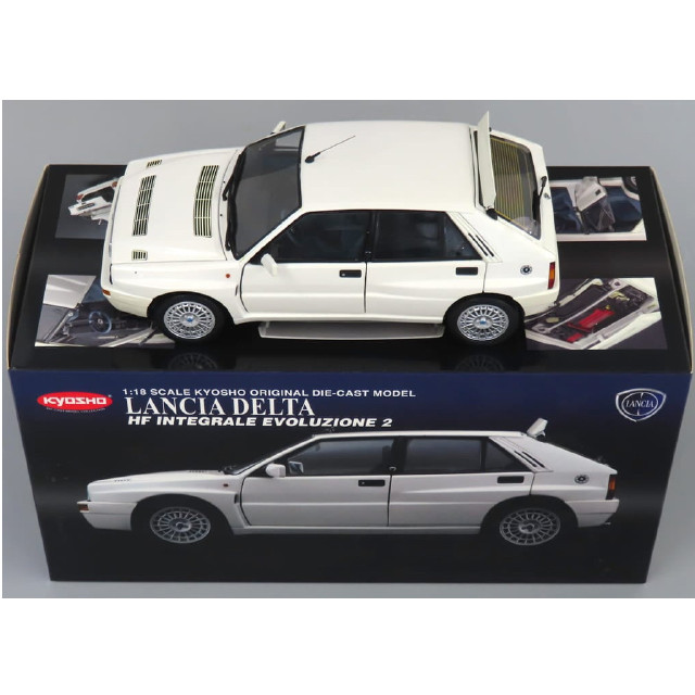 [MDL] 1/18 Lancia Delta HF Integrale(ホワイトパール)  完成品 ミニカー(K08341WP) 京商