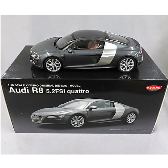 [MDL] 1/18 Audi R8 5.2FSI quattro Daytona(グレー)  完成品 ミニカー(K09216DG) 京商