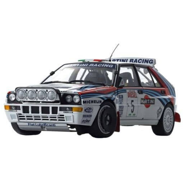 [MDL] 1/18 Lancia Delta HF INTERFACE 1992 Sanremo Martini MICHELIN #5(ホワイト×ブルー×レッド)  完成品 ミニカー(KS08348B) 京商