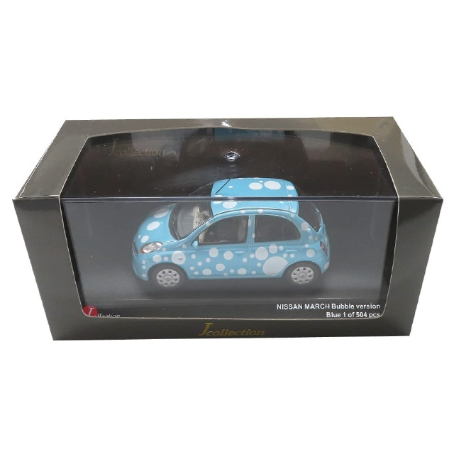 [MDL] 1/43 Nissan みずたマーチ(ブルー)  完成品 ミニカー(JC18003BB) 京商