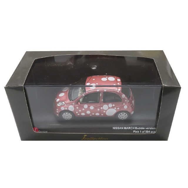 [MDL] 1/43 Nissan みずたマーチ(ピンク)  完成品 ミニカー(JC18004BP) 京商