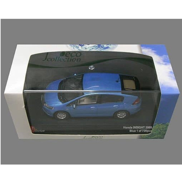 [MDL] 1/43 HONDA INSIGHT 2009(ブルー)  完成品 ミニカー(JC62002BL) 京商