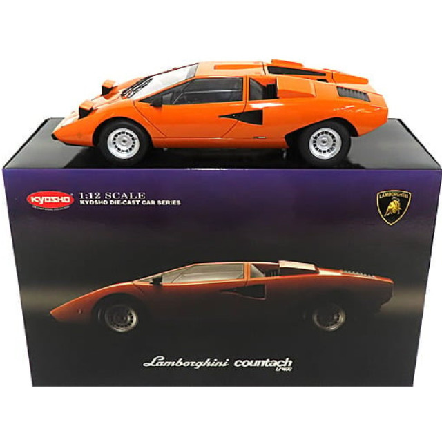 [MDL] 1/12 Lamborghini Countach LP400(オレンジ)  完成品 ミニカー(08611P) 京商