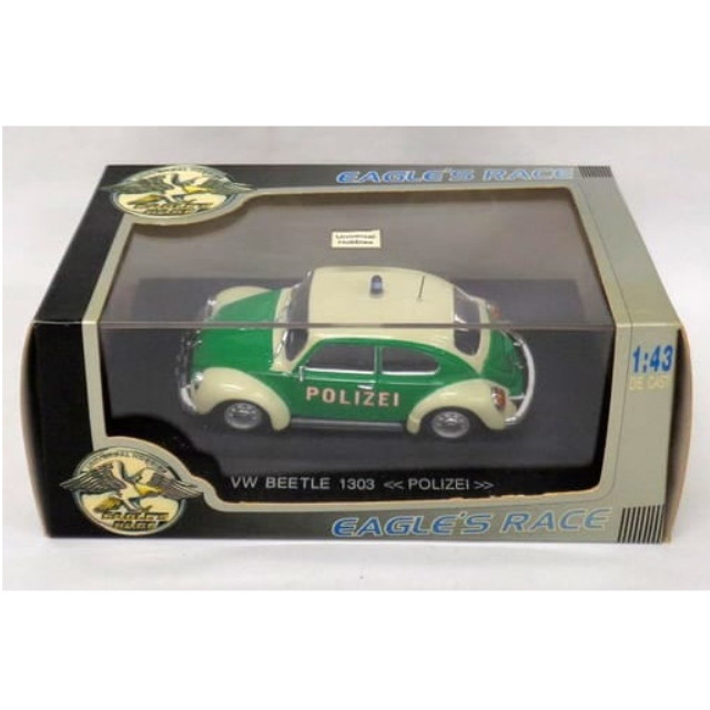 [MDL] 1/43 VWビートル 1303 POLIZEI(ベージュ×グリーン) 「EAGLE’S RACE」  完成品 ミニカー(E1108) 京商
