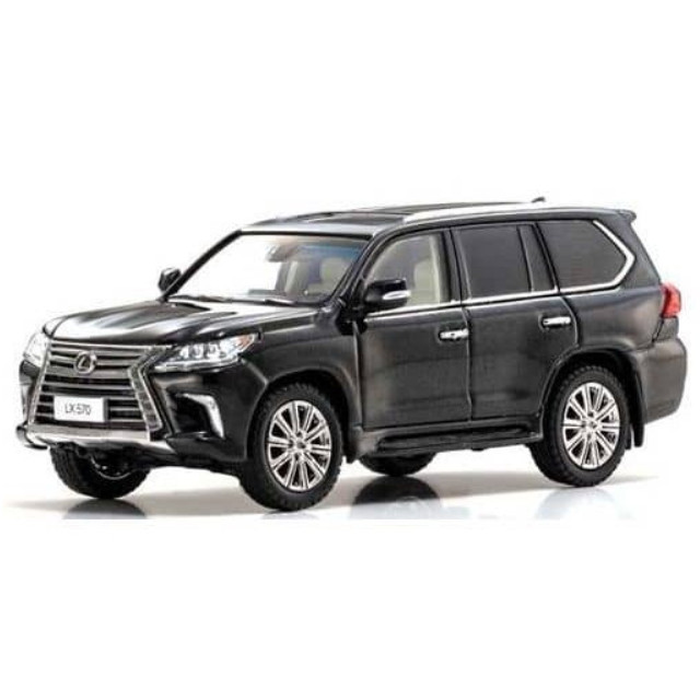 [MDL] 1/64 レクサス LX570 左ハンドル(スターライトブラックガラスフレーク)  完成品 ミニカー(G00001SLB) 京商