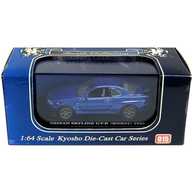 [MDL] 1/64 SKYLINE R34 GT-R BNR34 1999(ブルー) 「Beads Collection 京商ダイキャストカーシリーズ No.15」  完成品 ミニカー(06081B) 京商