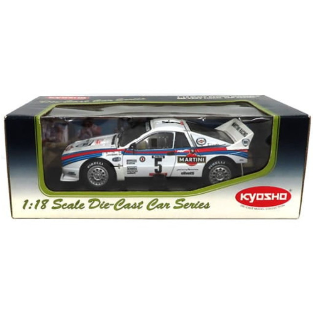 [MDL] 1/18 ランチア 037 ラリー ’84 ツール・ド・コルス MARTINI #5(ホワイト×レッド×ブルー)  完成品 ミニカー(08301A) 京商